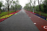 彩色透水混凝土園林景觀人行道施工設計鋪裝工程